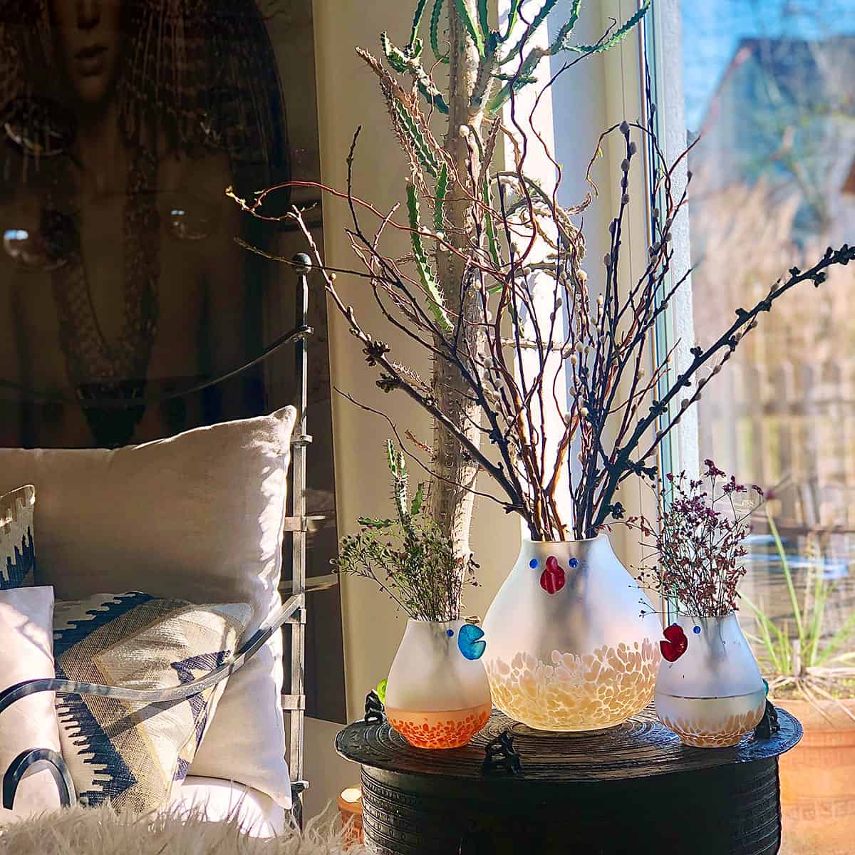 CHICKA - Vase | roter Schnabel