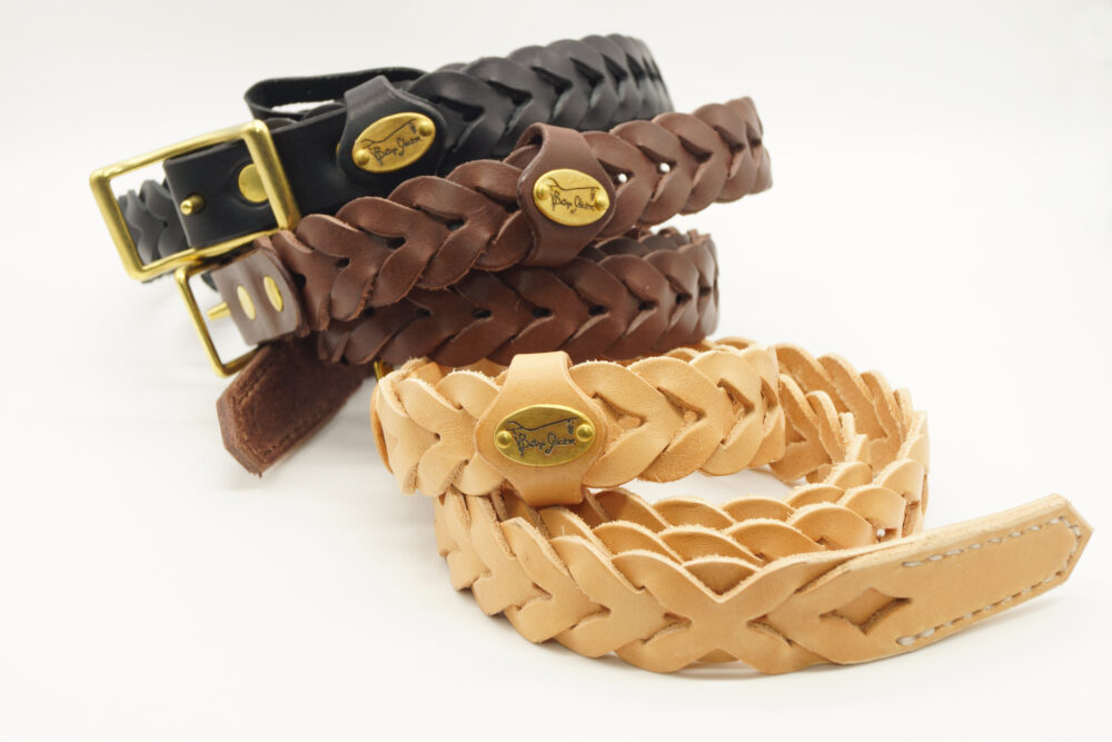 Bottega Glicine 山梨革工房　メッシュベルト　