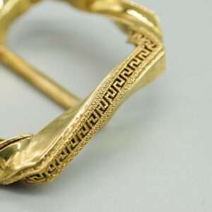 Twisted Rectangle Buckle Handmade GRECA