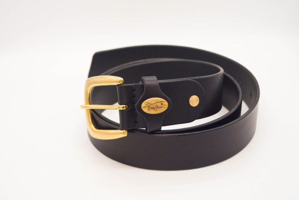 ブランドベルト｜イタリアンレザー 40mm 真鍮バックルベルト｜Bottega Glicine