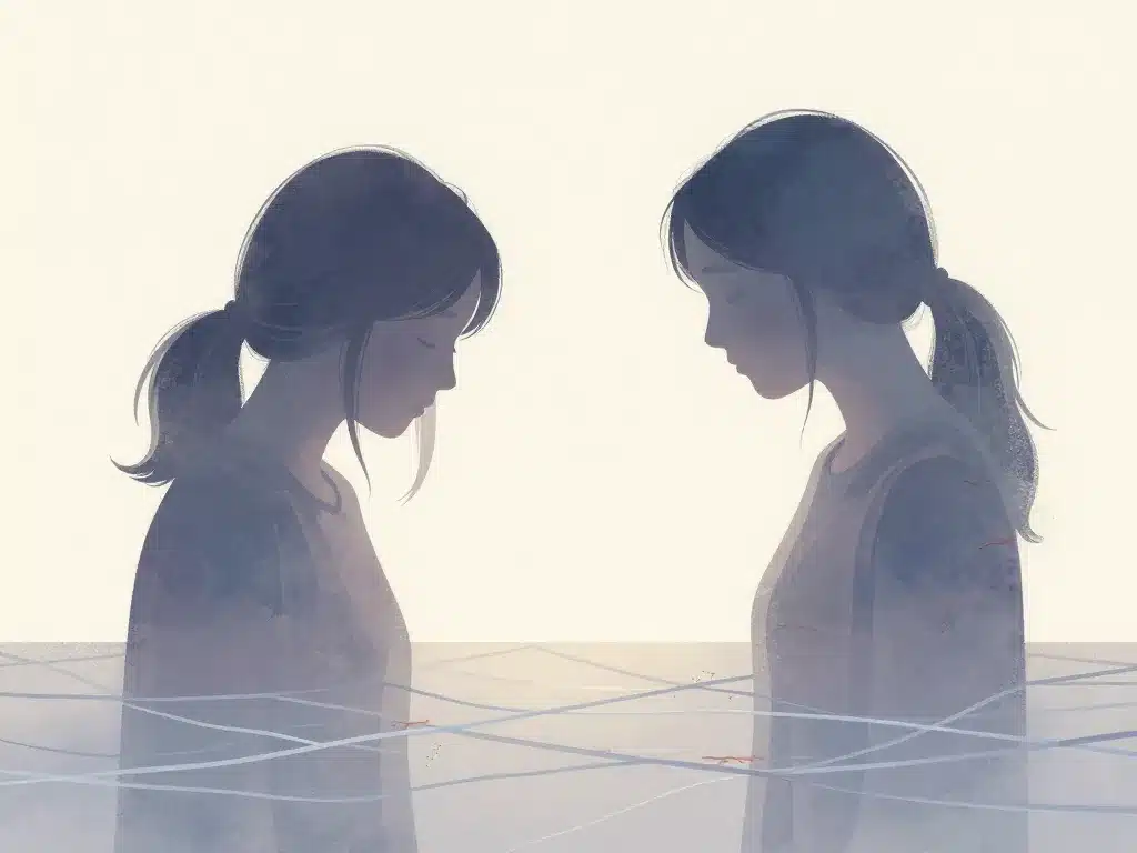 je suis déçue par ma fille adulte, illustration causes cachées, émotions et racines