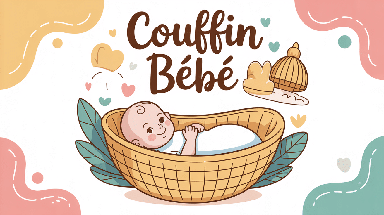 Meilleur couffin bébé illustration vectorielle douce et sécurisée