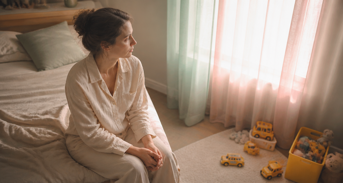 je ne supporte plus ma vie de maman, mère épuisée regardant par la fenêtre