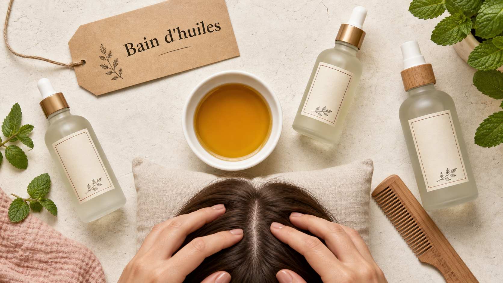 Quelle huile fait pousser les cheveux : huile végétale et massage du cuir chevelu