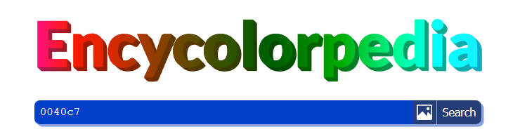 Encyclopedia colour gradient logo with search bar