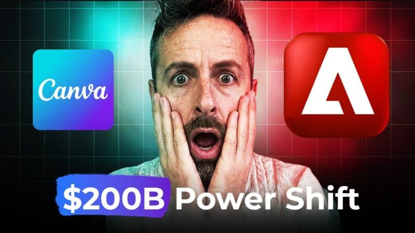Canva and Adobe collide, exploring the $200B design market revolution