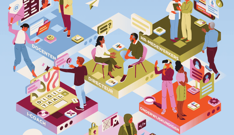 Inside Karmijn Simons' illustration strategy, how she crafted MBO Digitaal's visual language