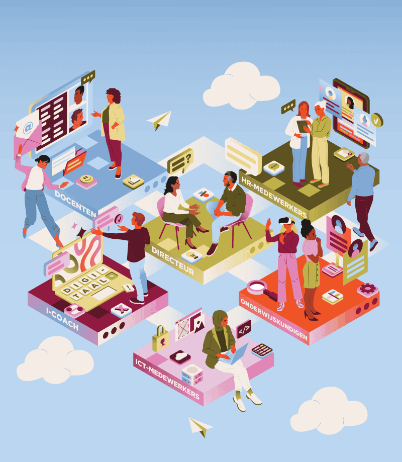 Inside Karmijn Simons' illustration strategy, how she crafted MBO Digitaal's visual language