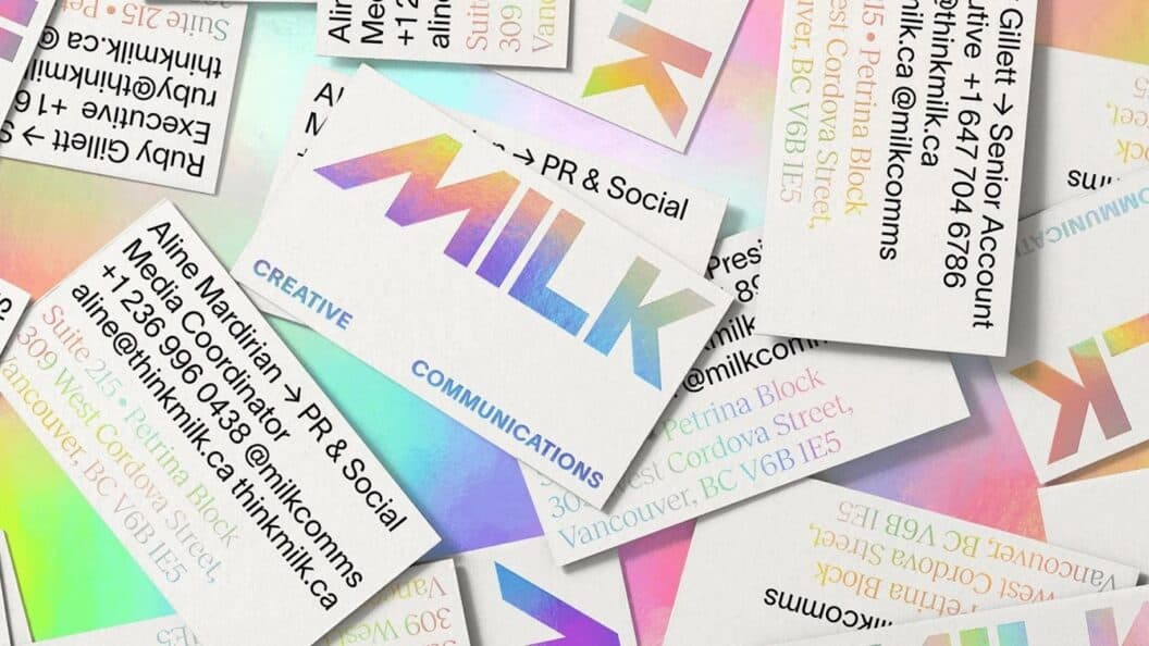 MILK Brand Identity, Minimalist Signature, Colorful Accents Crafted to Captivate