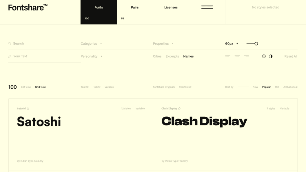 100 Curated Typefaces for Designers, Boost Brand Impact and Readability