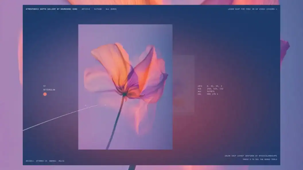 Build a Scroll-Synced 3D Gallery with Three.js, Velocity, and Mood-Adaptive Backgrounds