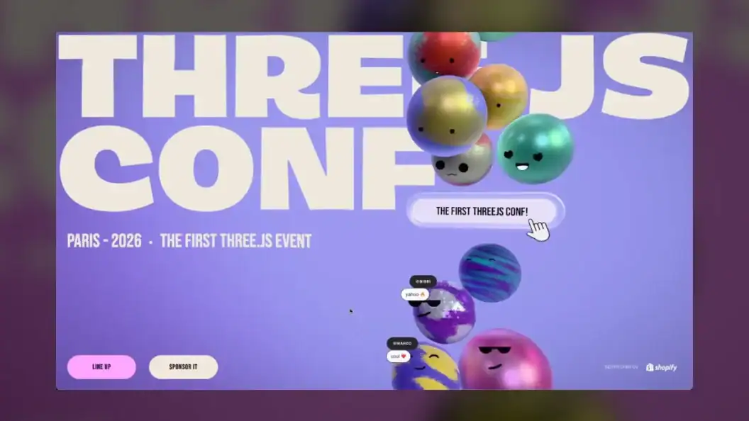 How Community Shaped the UI, Crafting the Website for the First Three.js Conference