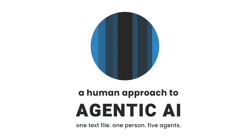 Human-first Agentic AI, One Person Orchestrates Five Agents Using a Single Text File
