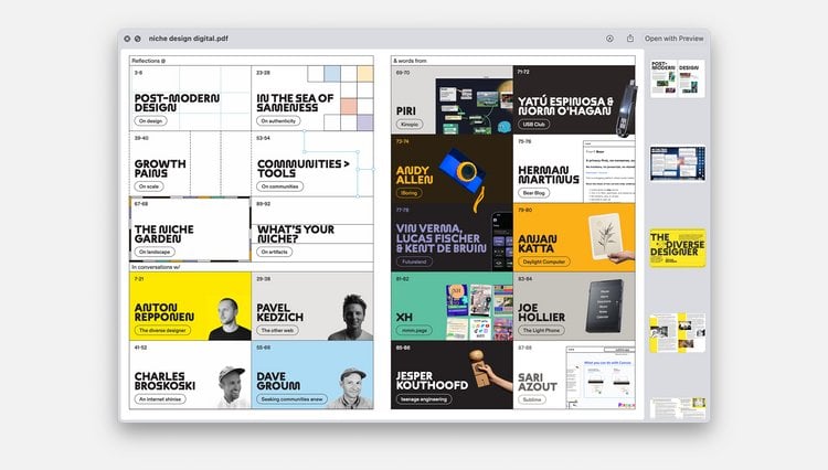 Indie Design Zine, Curated Inspiration, Case Studies and Tools for Independent Creators