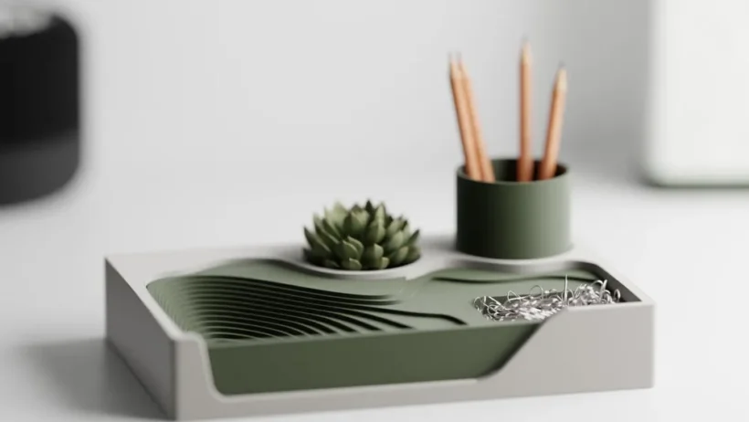 6 Curated Minimalist 3D-Printed Desk Accessories from MakerWorld, Elevate Your Workspace