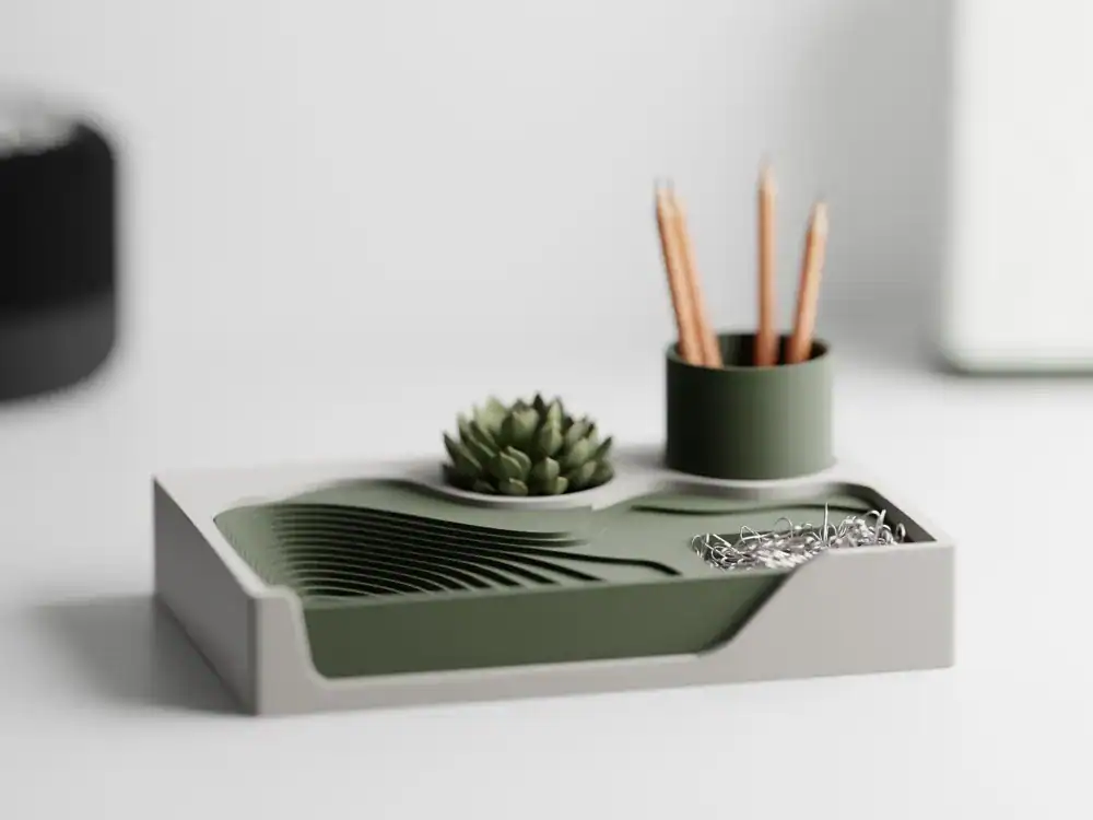 6 Curated Minimalist 3D-Printed Desk Accessories from MakerWorld, Elevate Your Workspace