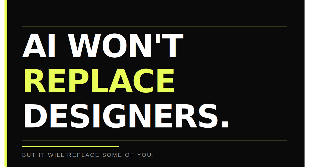 AI won't replace designers, it will replace designers who treat tools as threats