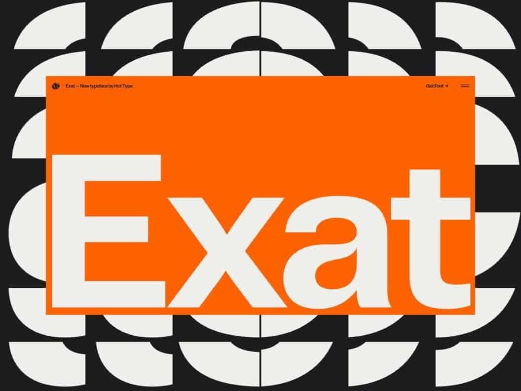 Exat Microsite, Bold Type Experiments That Rewire Creative Design Thinking