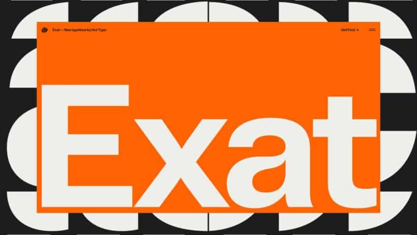 Exat Variable Font Microsite, Interactive Showcase Turns Type into a Responsive Living System
