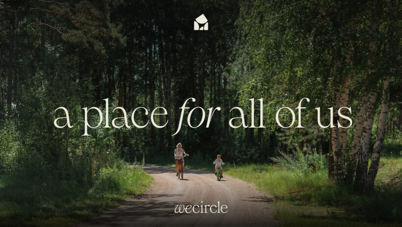 wecircle Visual Identity, a +Stüdyo case study of a bold, modern brand system