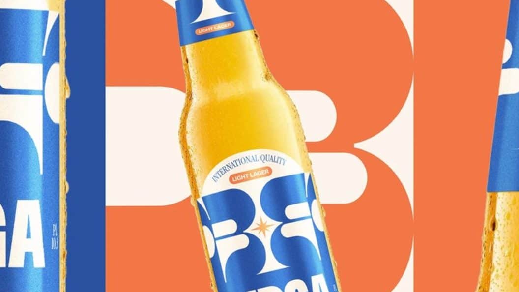 Birga Beer Goes Bold with Typography, Packaging Rebrand Targets Emerging Market