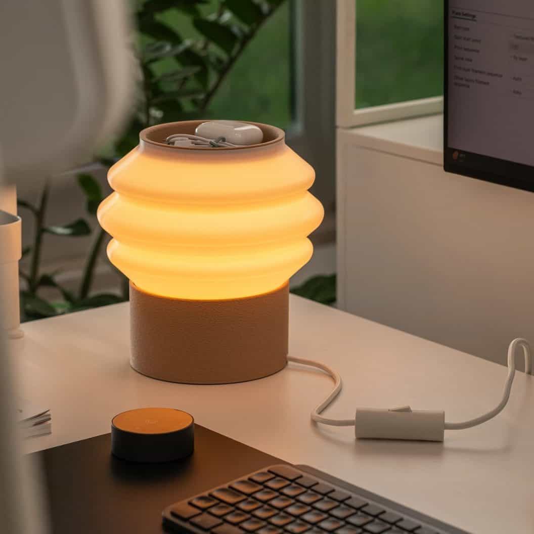Drop Light, Recycled PLA 3D-Printed Lamp for Sustainable, Stunning Home Lighting