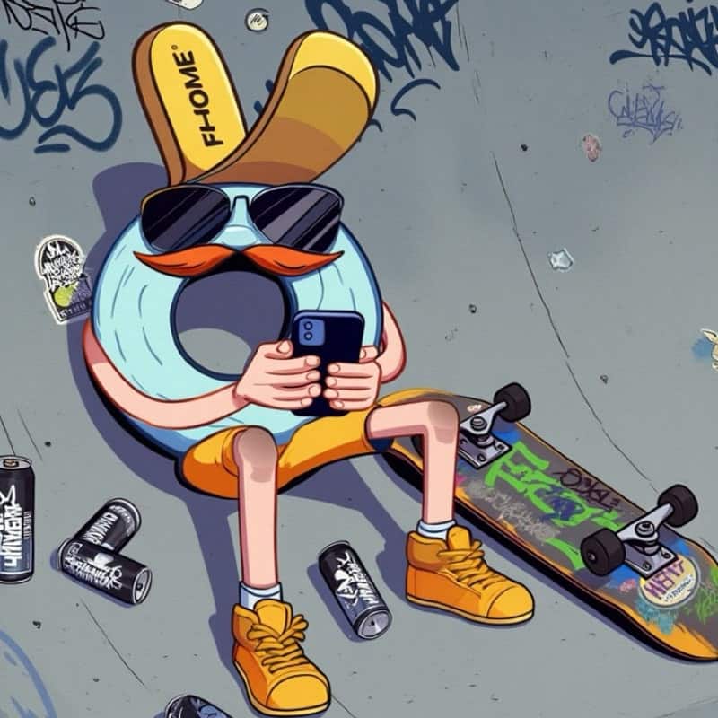Fhome Brand Identity, Urban Design to Elevate Indoor Skateboarding Culture