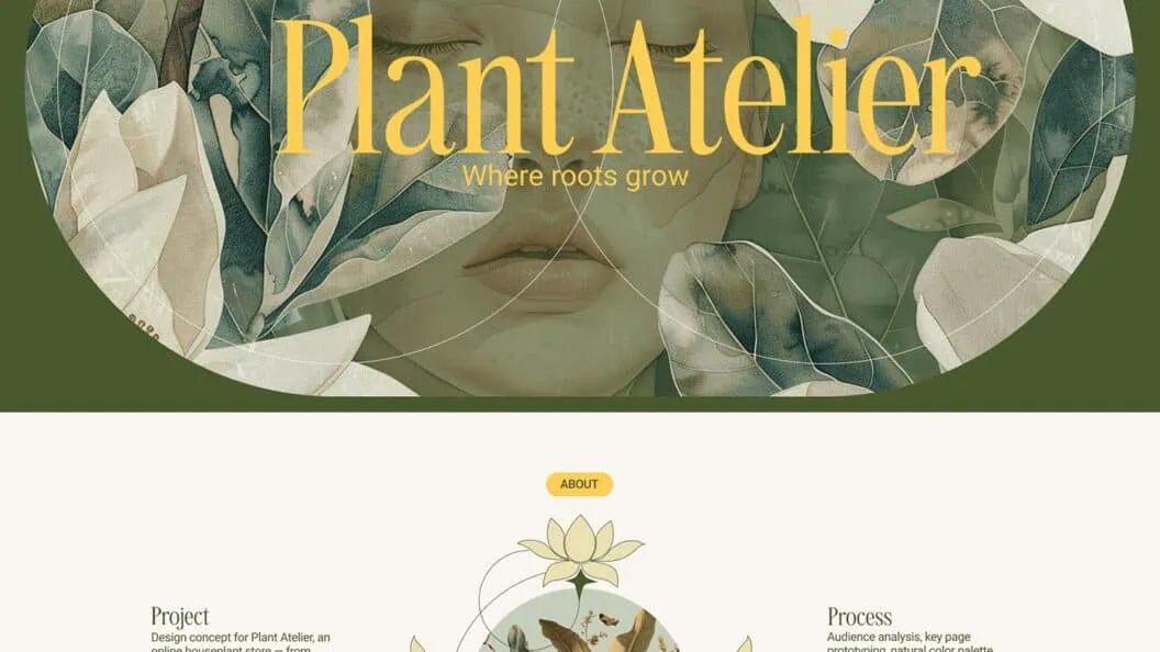 Plant Atelier, Boutique Minimal E-Commerce Design That Boosts Indoor Plant Sales