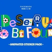Scroll-stopping kinetic typography stickers by Mat Voyce, Facebook commission breakdown
