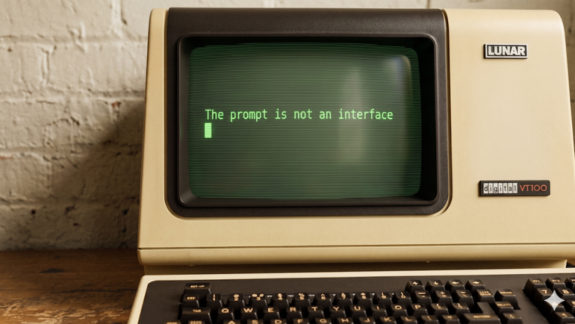 Stop Treating Prompts as Interfaces, Design for Intent and Context