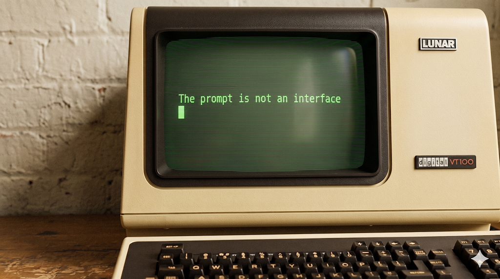 Stop Treating Prompts as Interfaces, Design for Intent and Context