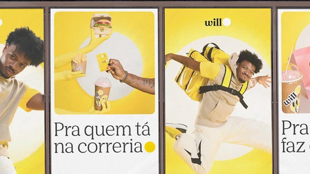 Will Bank Brand Identity, Modular Geometric System in Vibrant Yellow