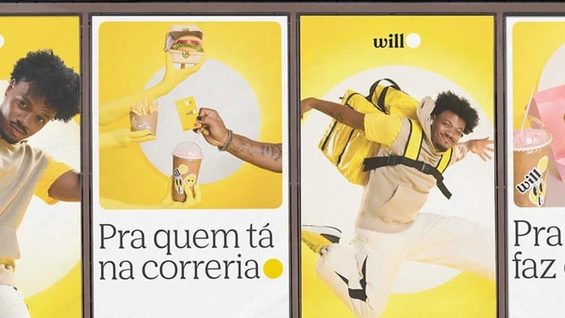 Will Bank Brand Identity, Modular Geometric System in Vibrant Yellow