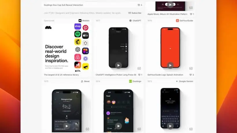 60fps, Curated UI Animation Library Designers Use to Ship Smooth, Polished Interfaces