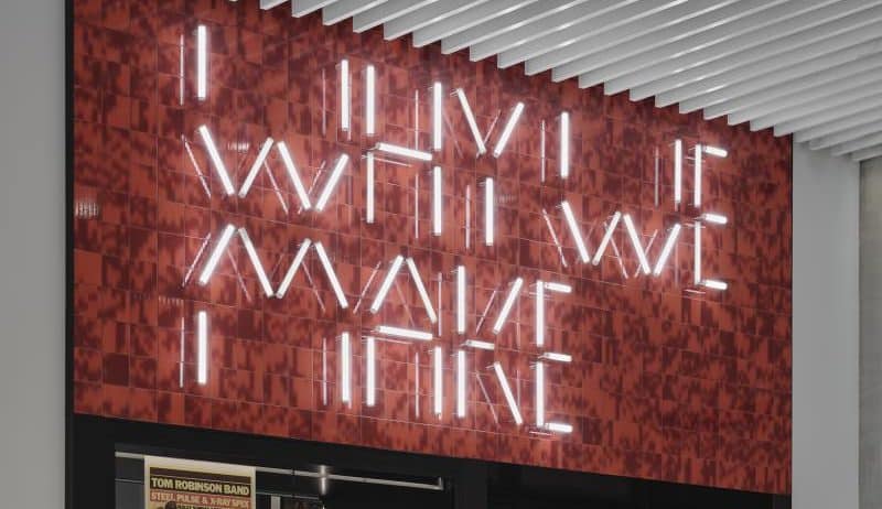 APFEL's striking graphics for V&A East foreground making, reinventing museum display language