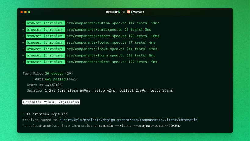 Catch Visual Bugs Before Users Do, Test UI Rendering with Vitest, Chromatic