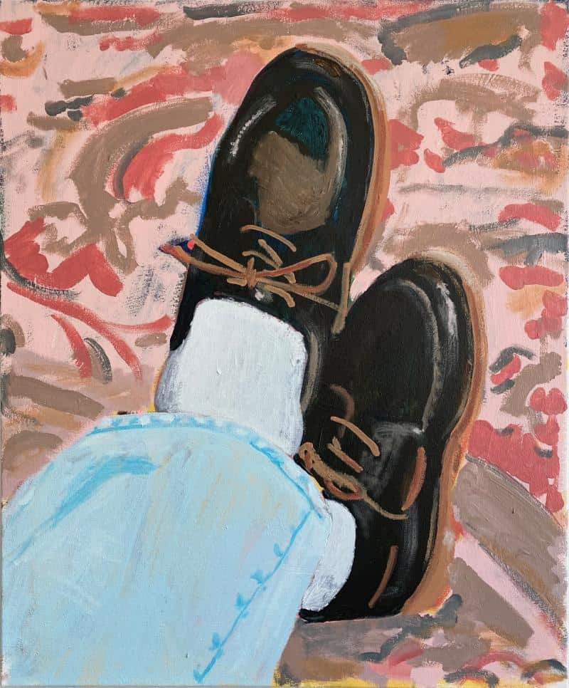 Chad Etting paints belted trousers, clapboard houses, and the faded stories in old photos