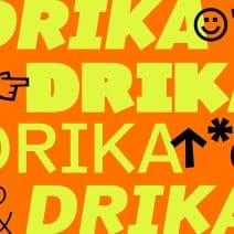 Drika Typeface, 14-Weight Expressive Sans Engineered for Bold Collisions, High-Contrast Design