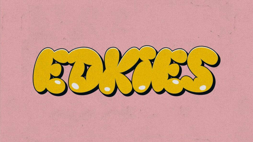 Eye-catching Edkies Bubble Display Font for Logos and Kids, by Pixel Surplus