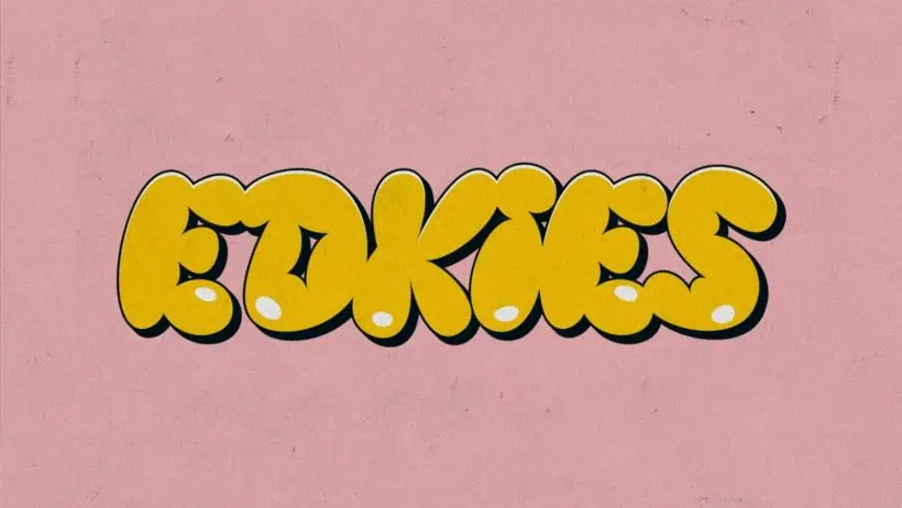 Eye-catching Edkies Bubble Display Font for Logos and Kids, by Pixel Surplus