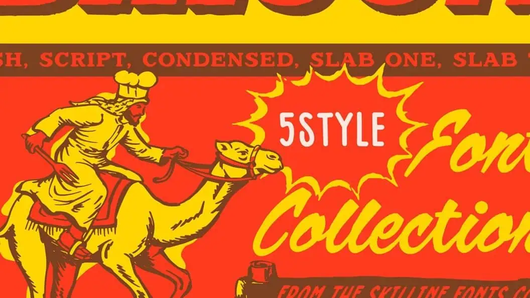 SFC Brison Vintage Western Font Bundle, Bold Retro Typeface for Impactful Logos and Branding