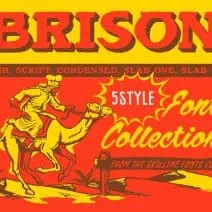 SFC Brison Vintage Western Font Bundle, Bold Retro Typeface for Impactful Logos and Branding