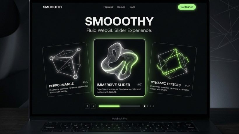 Smooothy Slider Library, Federico Valla's ultra-smooth, customizable slider for designers