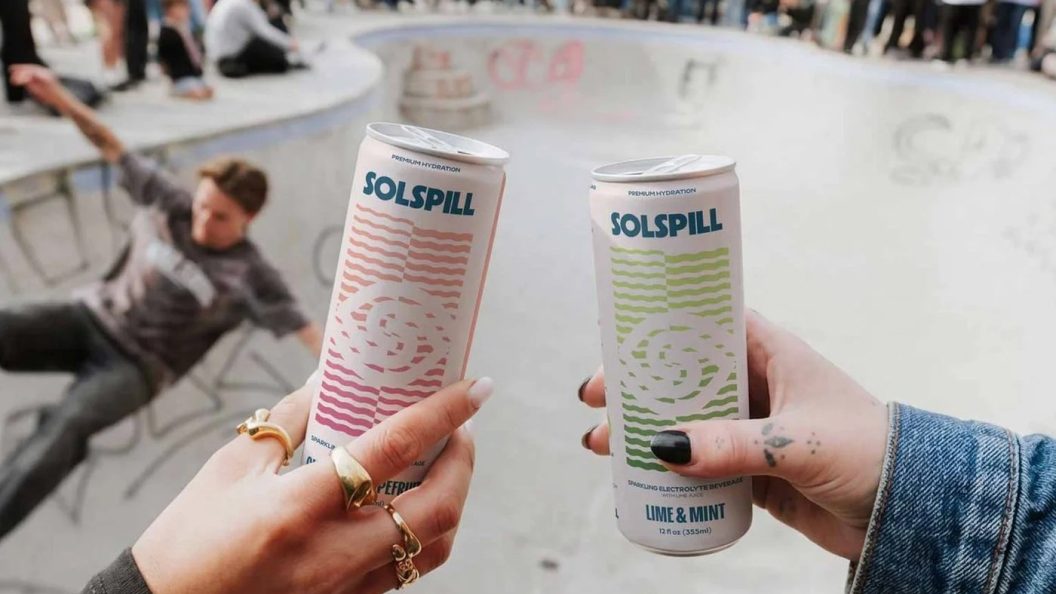 Solspill Beverage Packaging, Holman Design's Distinctive, Shelf-Stopping Brand Identity