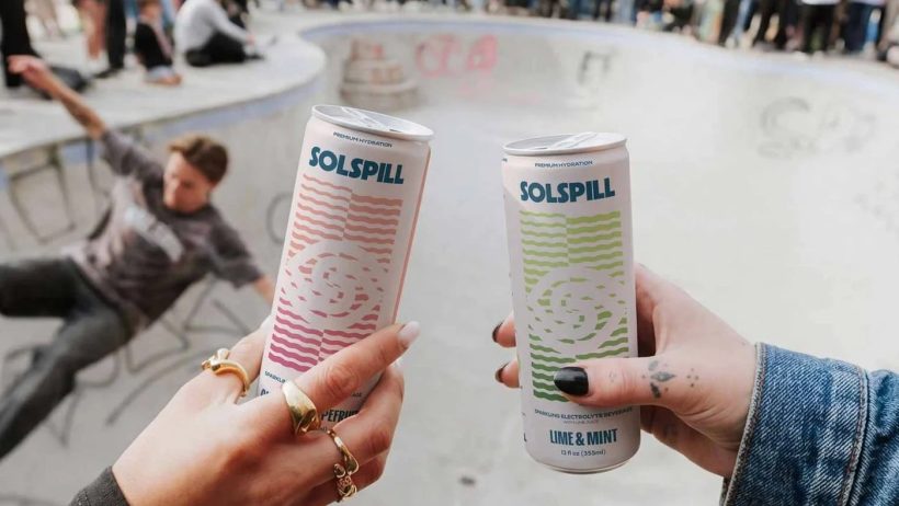 Solspill Beverage Packaging, Holman Design's Distinctive, Shelf-Stopping Brand Identity