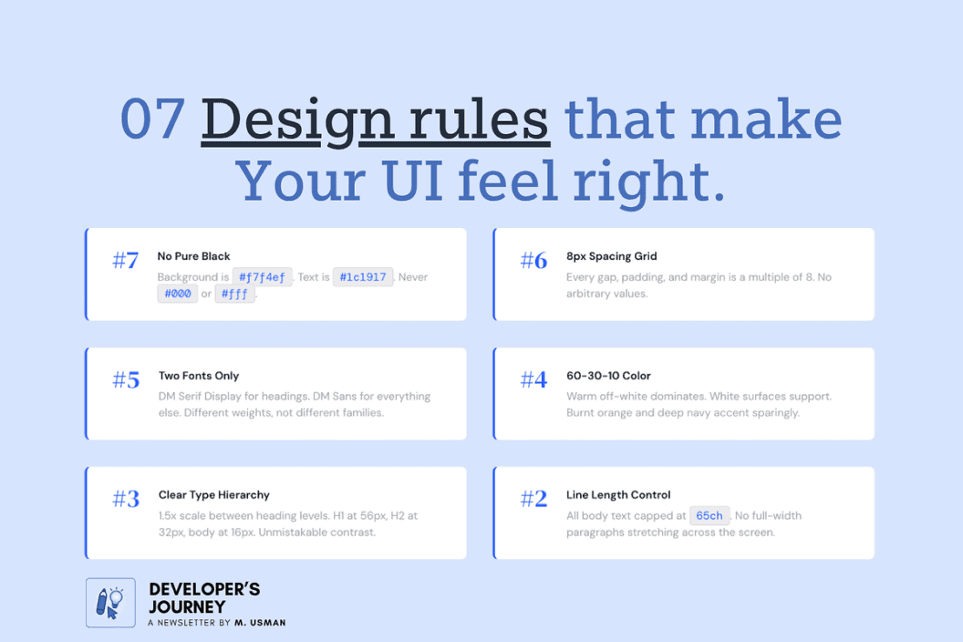 7 Design Rules You Can Master in 10 Minutes, Fix Your UI for Good