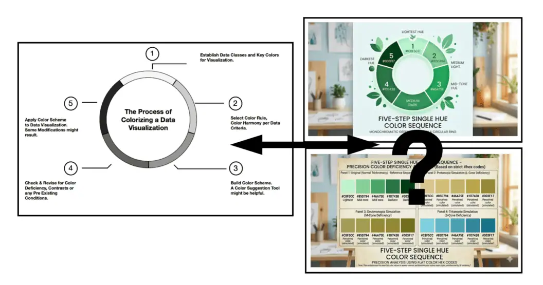 Design clear, accessible data color palettes with GenAI, improve readability and insight