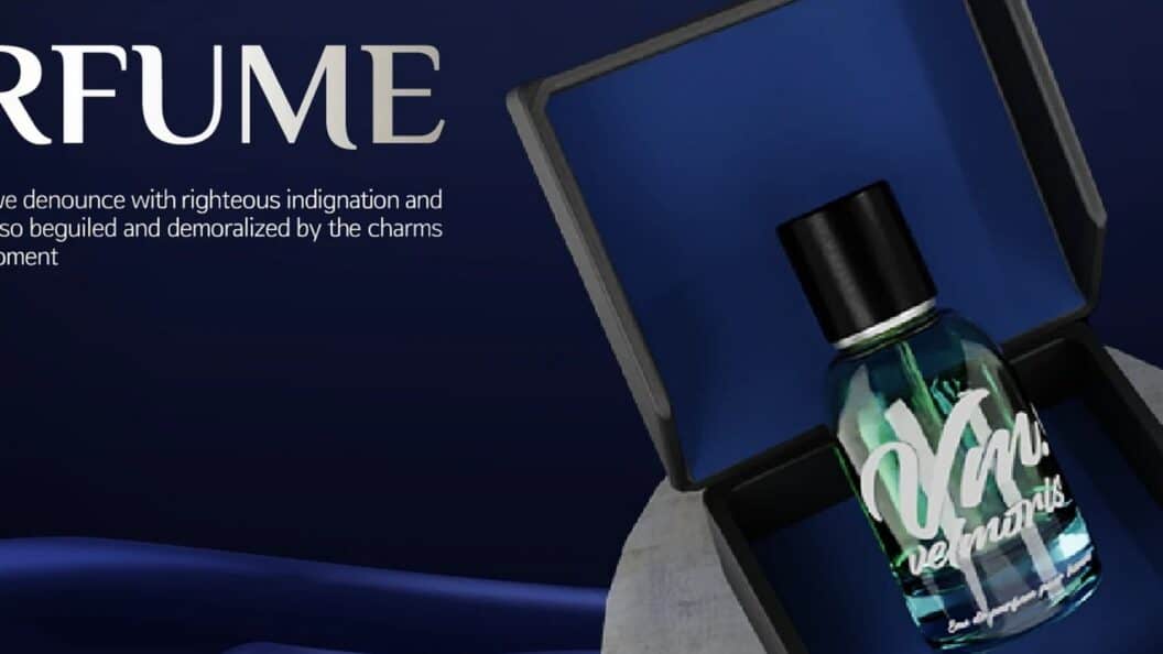 Photorealistic 3D Luxury Perfume Packaging, VM Study of Bespoke Brand Design