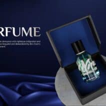 Photorealistic 3D Luxury Perfume Packaging, VM Study of Bespoke Brand Design