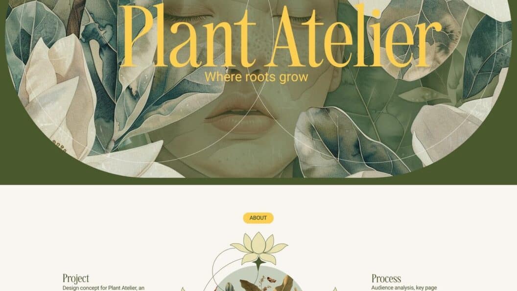 Plant Atelier eCommerce UI/UX, High-Converting Botanical Web Layout for Plant Shops